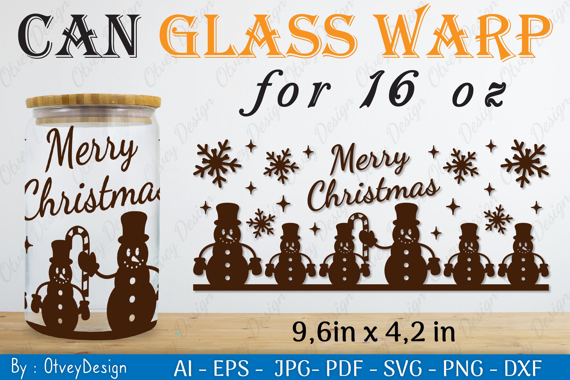 Snowman Can Glass 16 OZ SVG Bundle 7 - CraftNest - Digital Crafting and Art