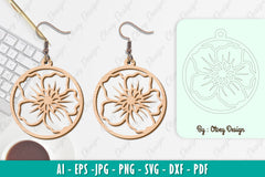Flower Earring SVG Bundle 39 - CraftNest - Digital Crafting and Art