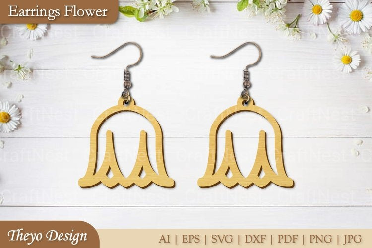 Flower Earrings SVG Bundle