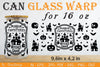 Halloween 16 oz Can Glass Wrap SVG Bundle