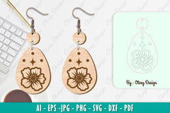 Flower Earring SVG Bundle 75 - CraftNest - Digital Crafting and Art