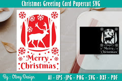 Christmas Greeting Card SVG Bundle 3 - CraftNest - Digital Crafting and Art