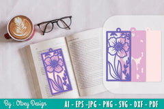Flowers Bookmark SVG Bundle 3 - CraftNest - Digital Crafting and Art