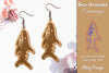 Sea Animals Earrings Laser Cut SVG Bundle
