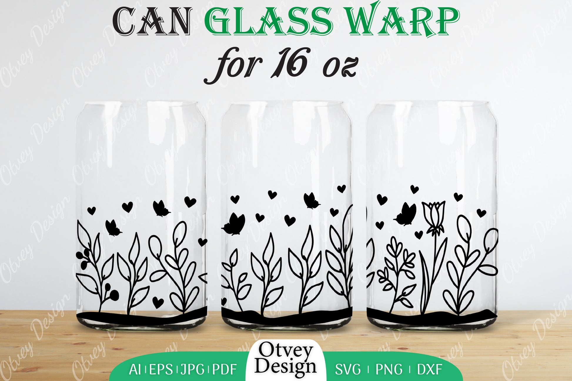 Blooming Wildflowers Can Glass 16 OZ SVG Bundle 4 - CraftNest - Digital Crafting and Art