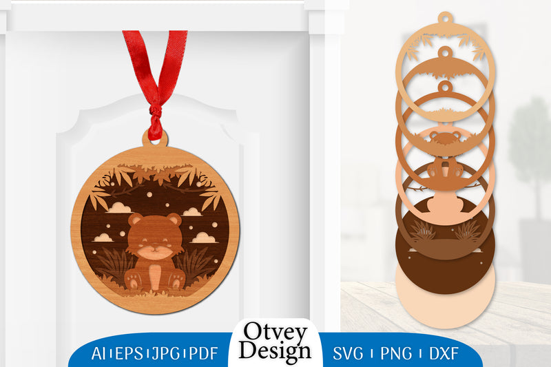 Animals 3D Ornament Layered Lasercut SVG Bundle 1 - CraftNest - Digital Crafting and Art