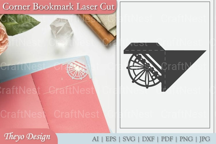 Mandala Corner Bookmark SVG Bundle