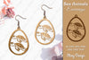 Sea Animals Earrings Laser Cut SVG Bundle