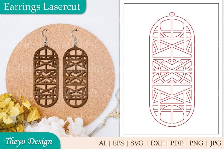Earrings Lasercut SVG Bundle