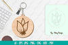 Flower Keychain SVG Bundle