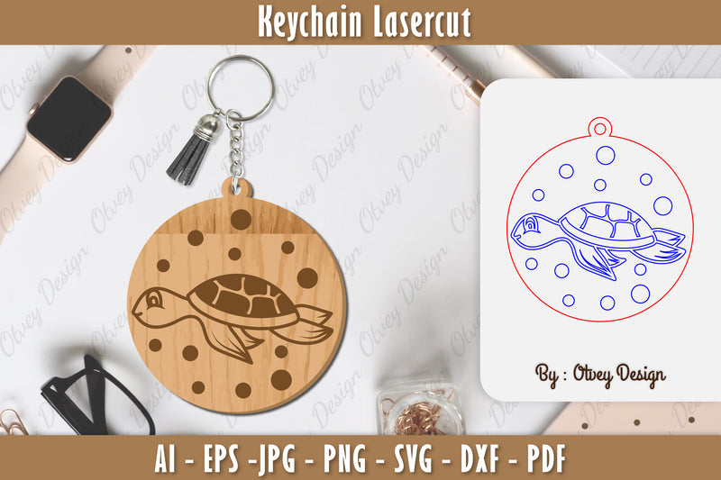 Keychain Sea Animals Laser Cut SVG Bundle 16 - CraftNest - Digital Crafting and Art