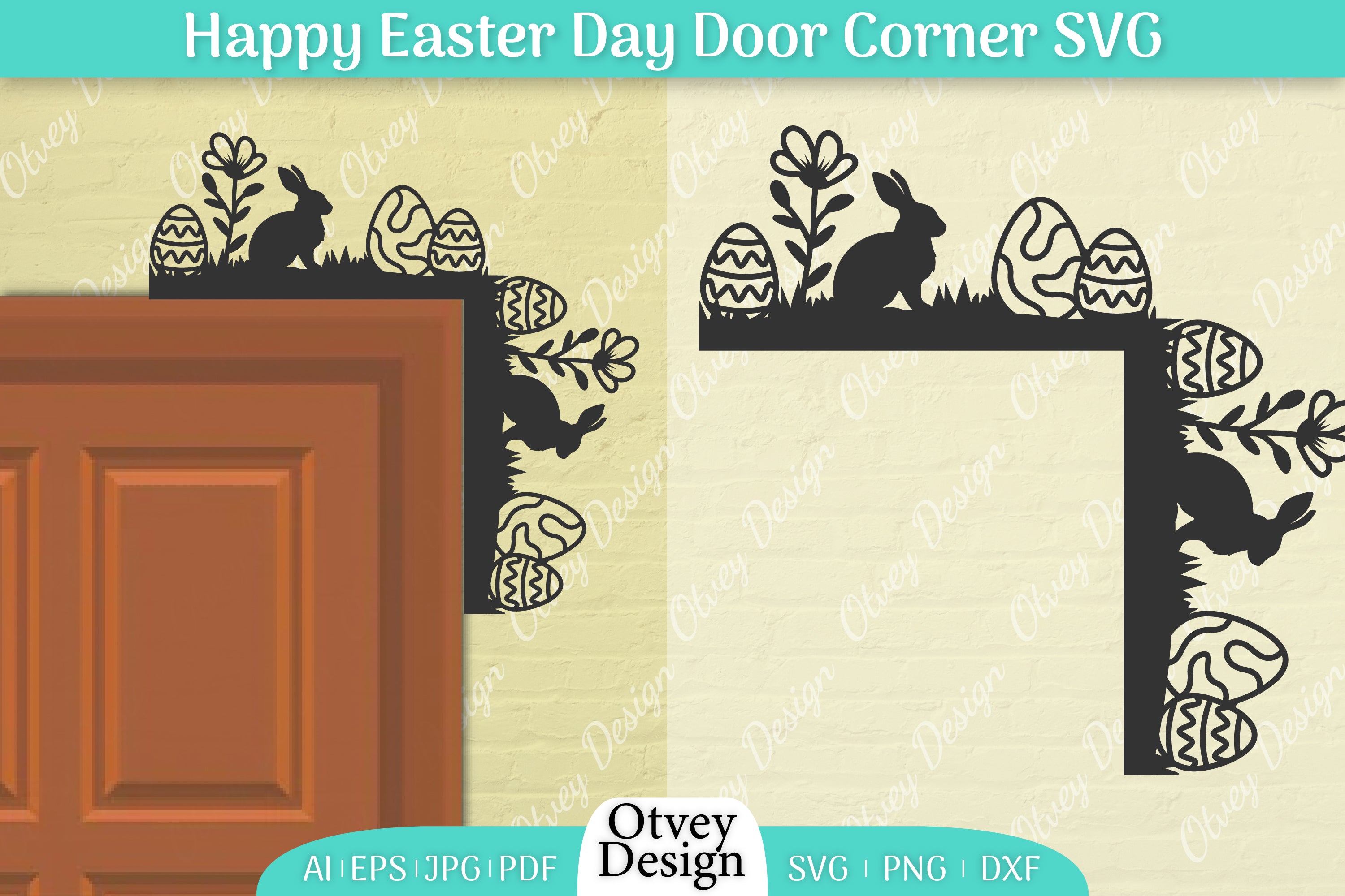 Easter Door Corner SVG Bundle 4 - CraftNest - Digital Crafting and Art