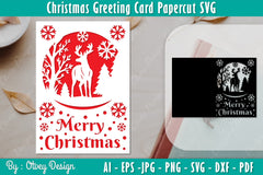 Christmas Greeting Card SVG Bundle 4 - CraftNest - Digital Crafting and Art