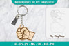 Father's Day Fist Bump Keychain SVG Bundle