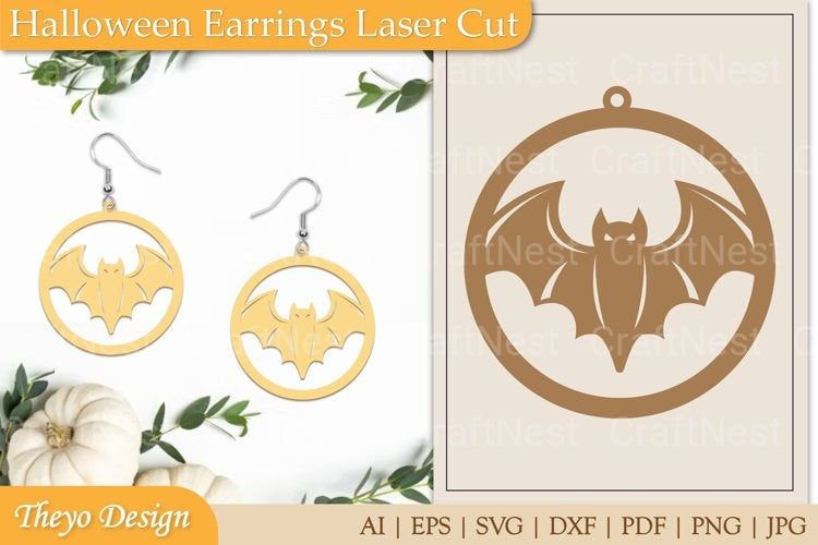 Halloween Earrings SVG Bundle
