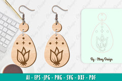 Flower Earring SVG Bundle 76 - CraftNest - Digital Crafting and Art