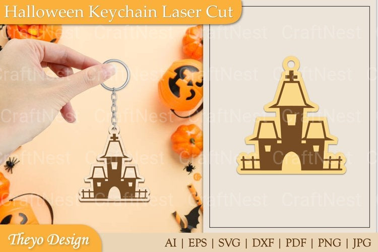 Halloween Keychain SVG Bundle