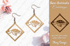 Sea Animals Earrings Laser Cut SVG Bundle