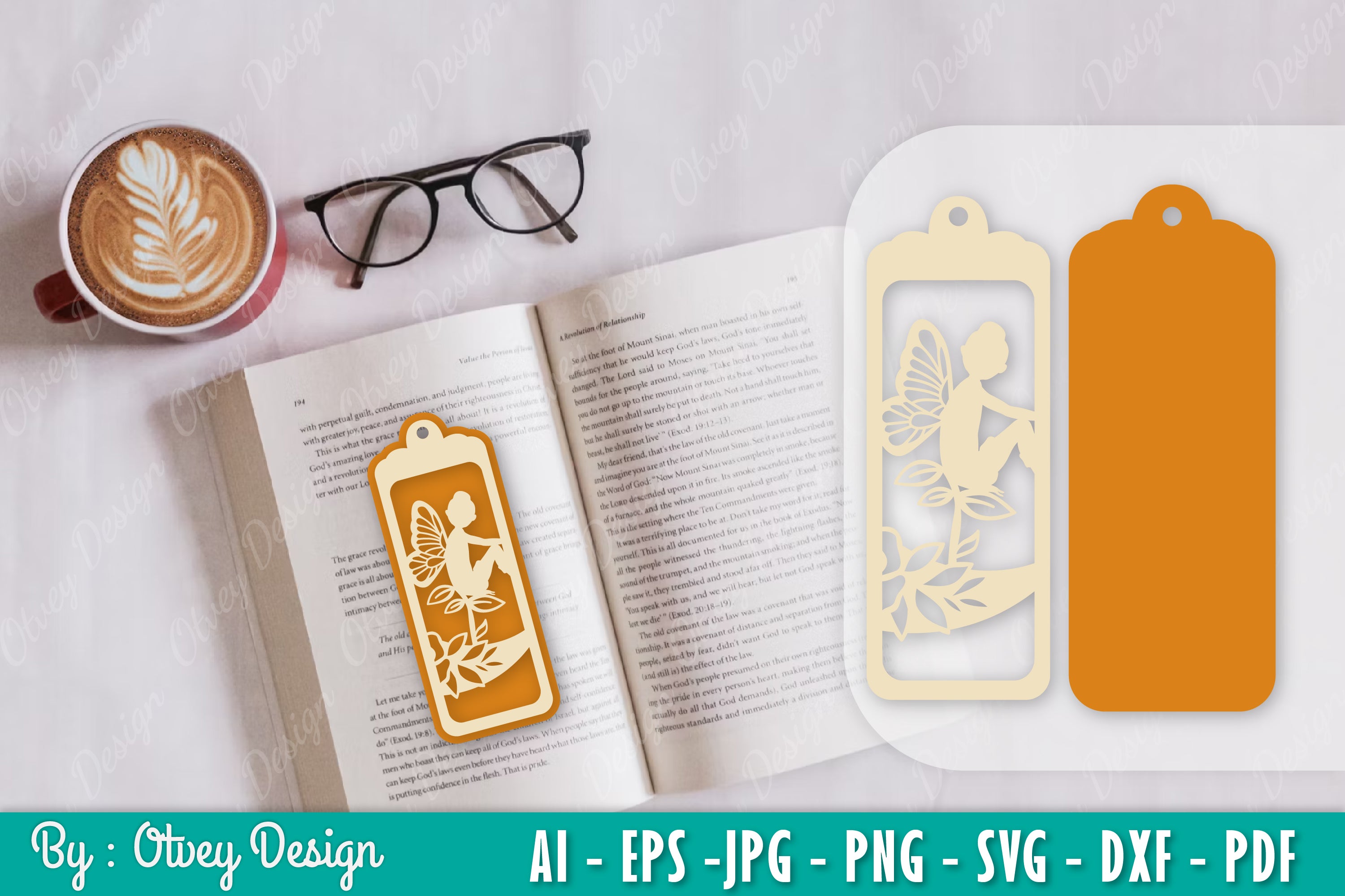 Fairy Bookmark SVG Bundle 4 - CraftNest - Digital Crafting and Art