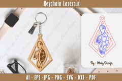 Keychain Sea Animals Laser Cut SVG Bundle 28 - CraftNest - Digital Crafting and Art