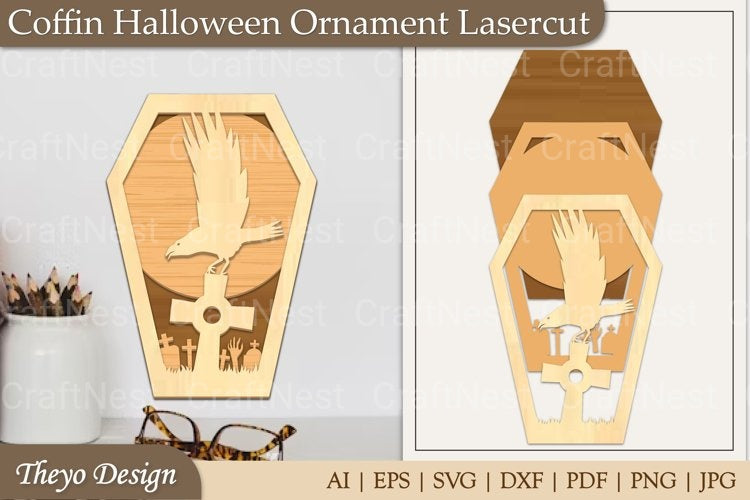 Coffin Ornament SVG Bundle