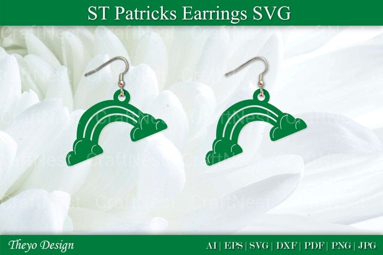 St Patrick's Day Earrings SVG Bundle