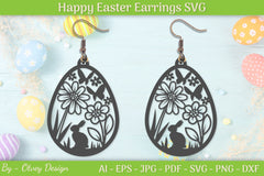 Easter Bunny Earring SVG Bundle 13 - CraftNest - Digital Crafting and Art