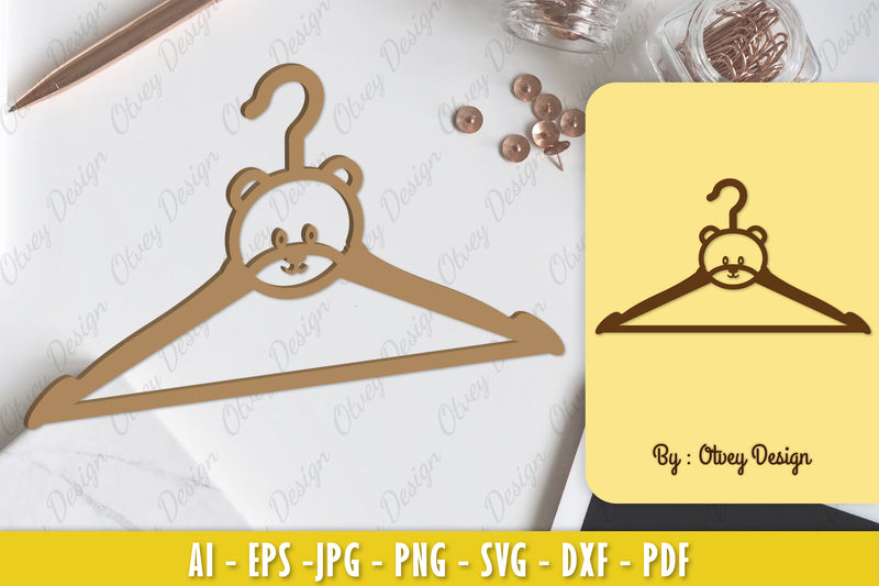 Baby Animals Hanger Laser Cut SVG Bundle 4 - CraftNest - Digital Crafting and Art