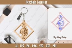 Keychain Sea Animals Laser Cut SVG Bundle 52 - CraftNest - Digital Crafting and Art