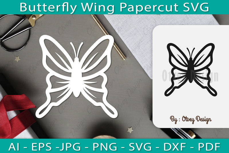 Butterfly Papercut SVG Bundle 4 - CraftNest - Digital Crafting and Art