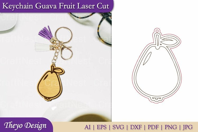 Fruit Keychain SVG Bundle