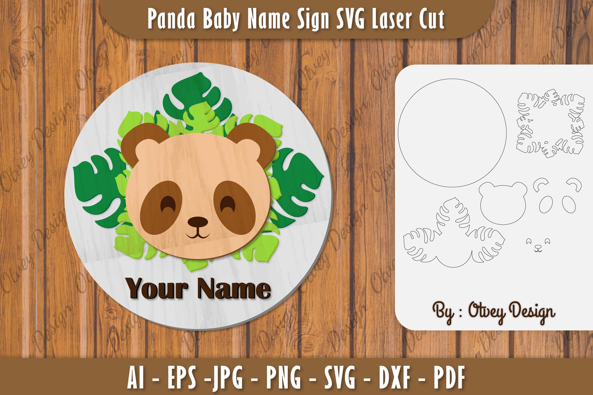Baby Name Sign SVG Laser Cut Bundle 5 - CraftNest - Digital Crafting and Art