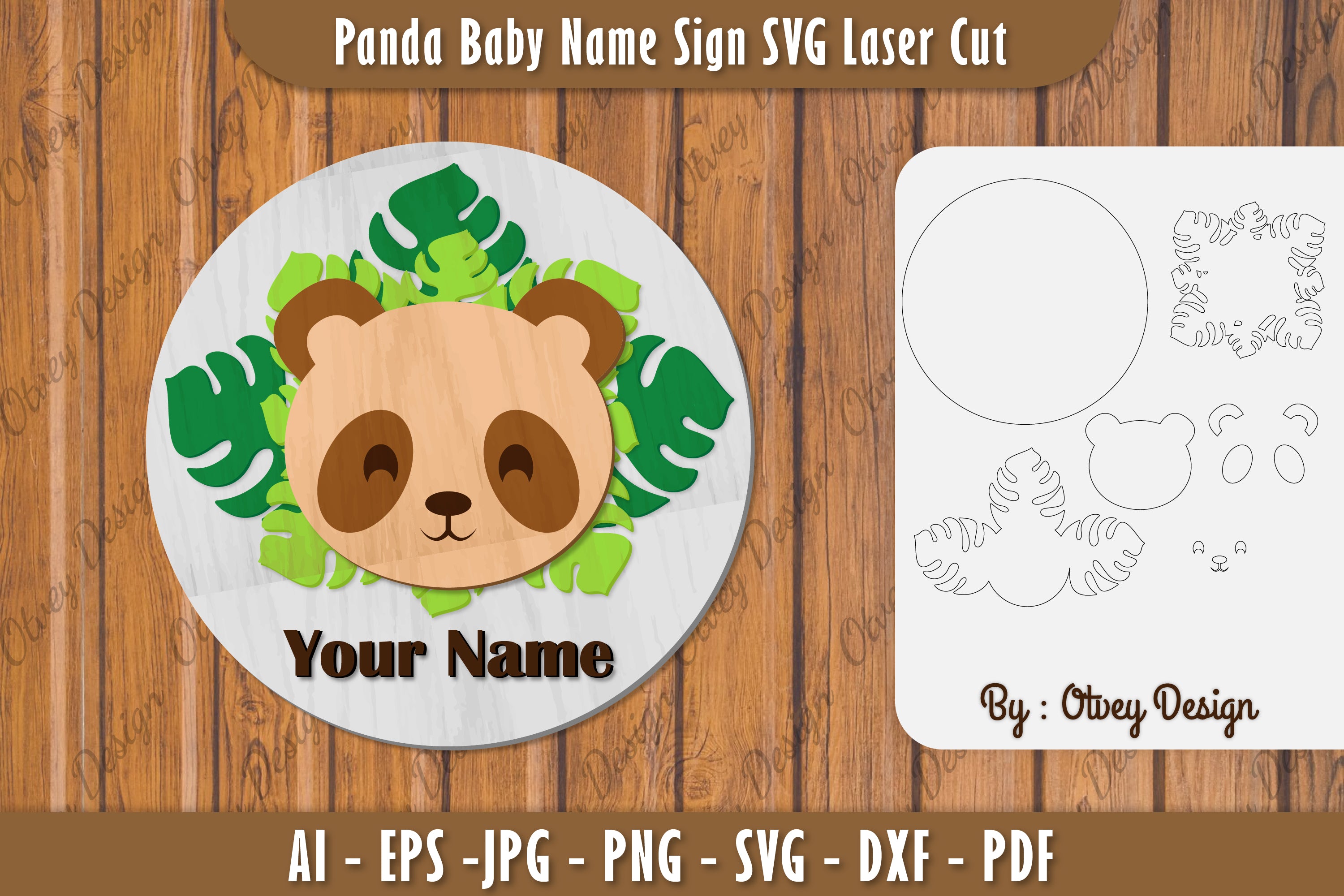 Baby Name Sign SVG Laser Cut Bundle 5 - CraftNest - Digital Crafting and Art