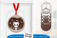 3D Animal Ornament Layered Lasercut SVG Bundle 4 - CraftNest - Digital Crafting and Art