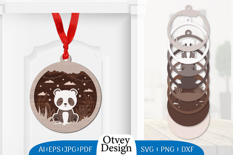 3D Animal Ornament Layered Lasercut SVG Bundle 4 - CraftNest - Digital Crafting and Art