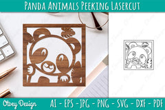 Animals Peeking Lasercut SVG Bundle 5 - CraftNest - Digital Crafting and Art