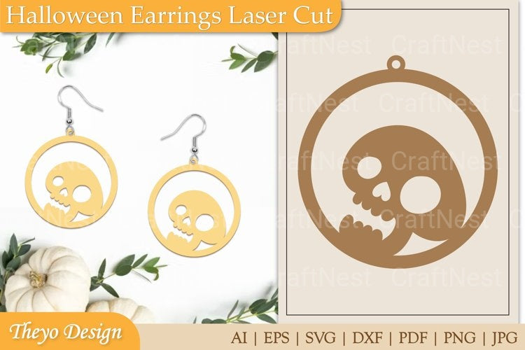 Halloween Earrings SVG Bundle