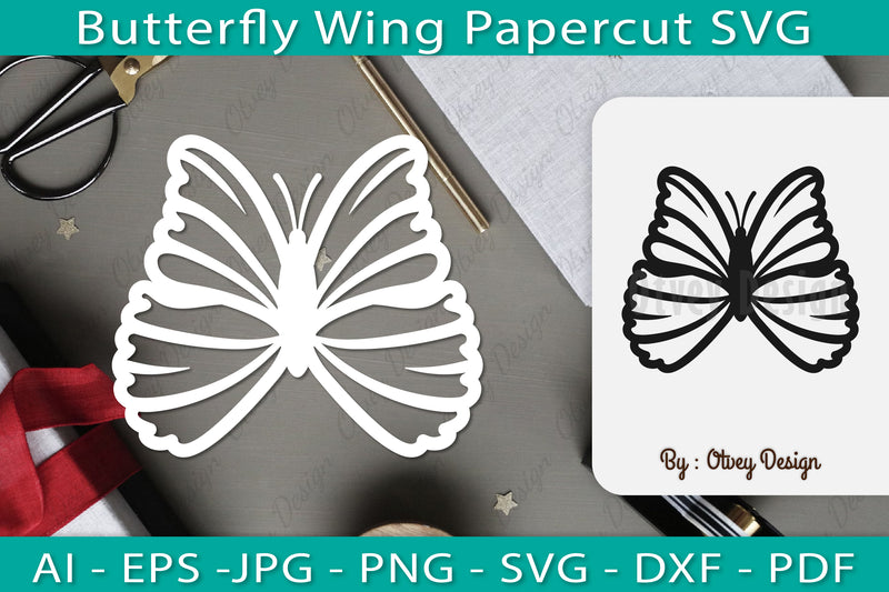 Butterfly Papercut SVG Bundle 5 - CraftNest - Digital Crafting and Art