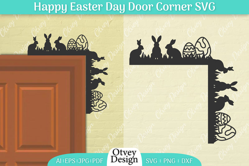 Easter Door Corner SVG Bundle 5 - CraftNest - Digital Crafting and Art