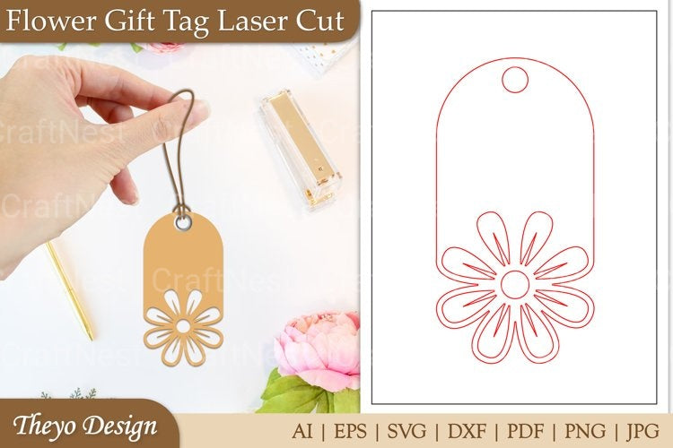 Flower Tags SVG Bundle