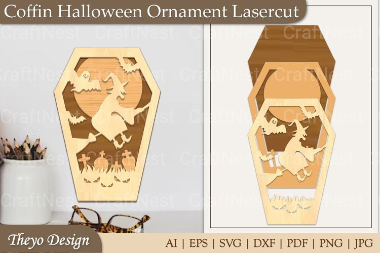 Coffin Ornament SVG Bundle