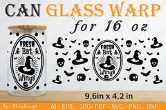 Halloween 16 oz Can Glass Wrap SVG Bundle 9 - CraftNest - Digital Crafting and Art
