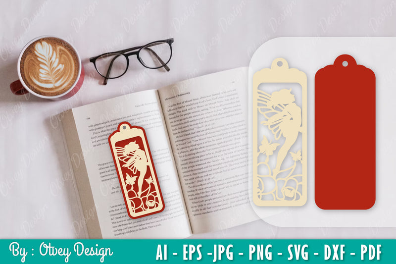 Fairy Bookmark SVG Bundle 5 - CraftNest - Digital Crafting and Art