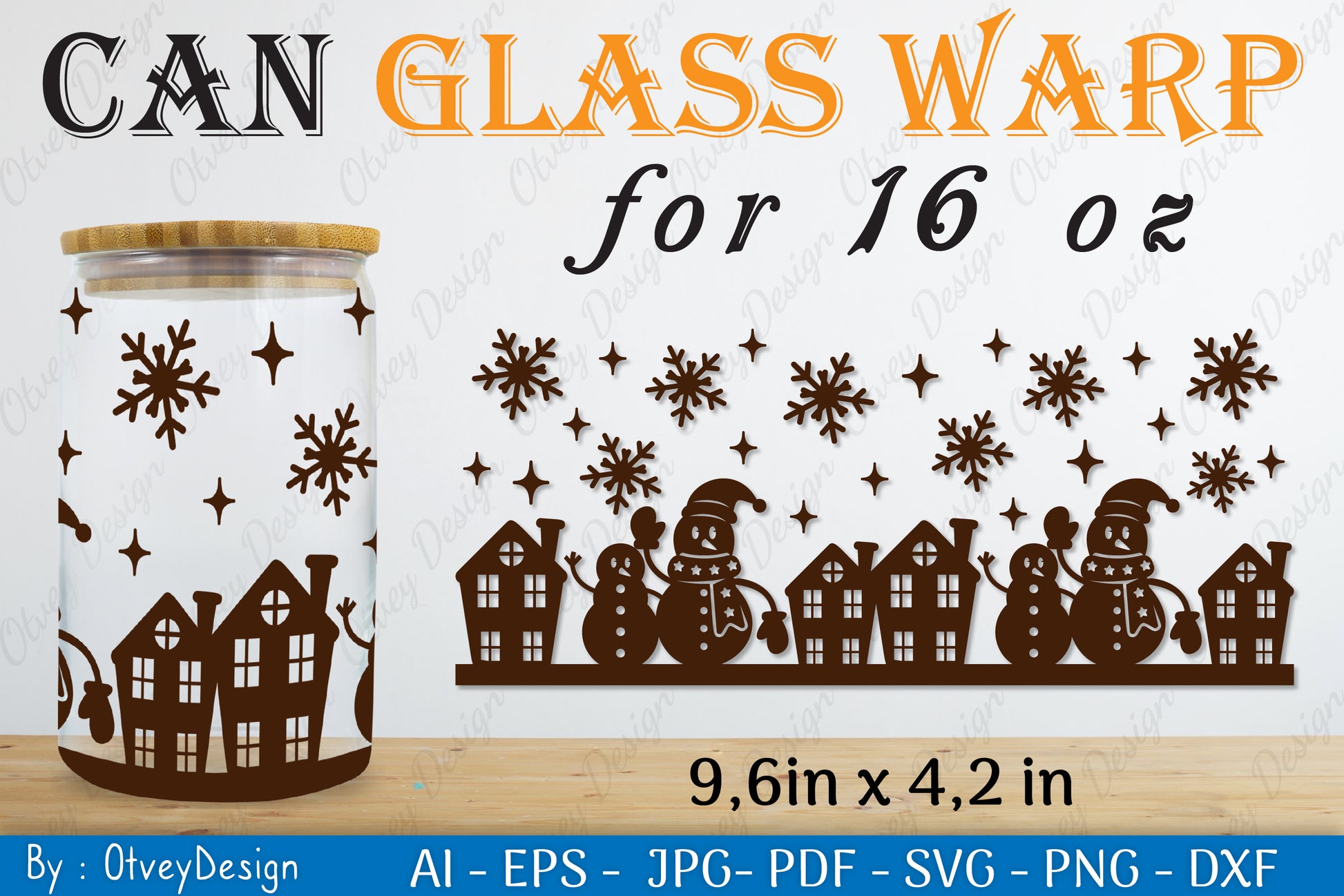 Snowman Can Glass 16 OZ SVG Bundle 8 - CraftNest - Digital Crafting and Art