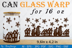 Snowman Can Glass 16 OZ SVG Bundle 8 - CraftNest - Digital Crafting and Art