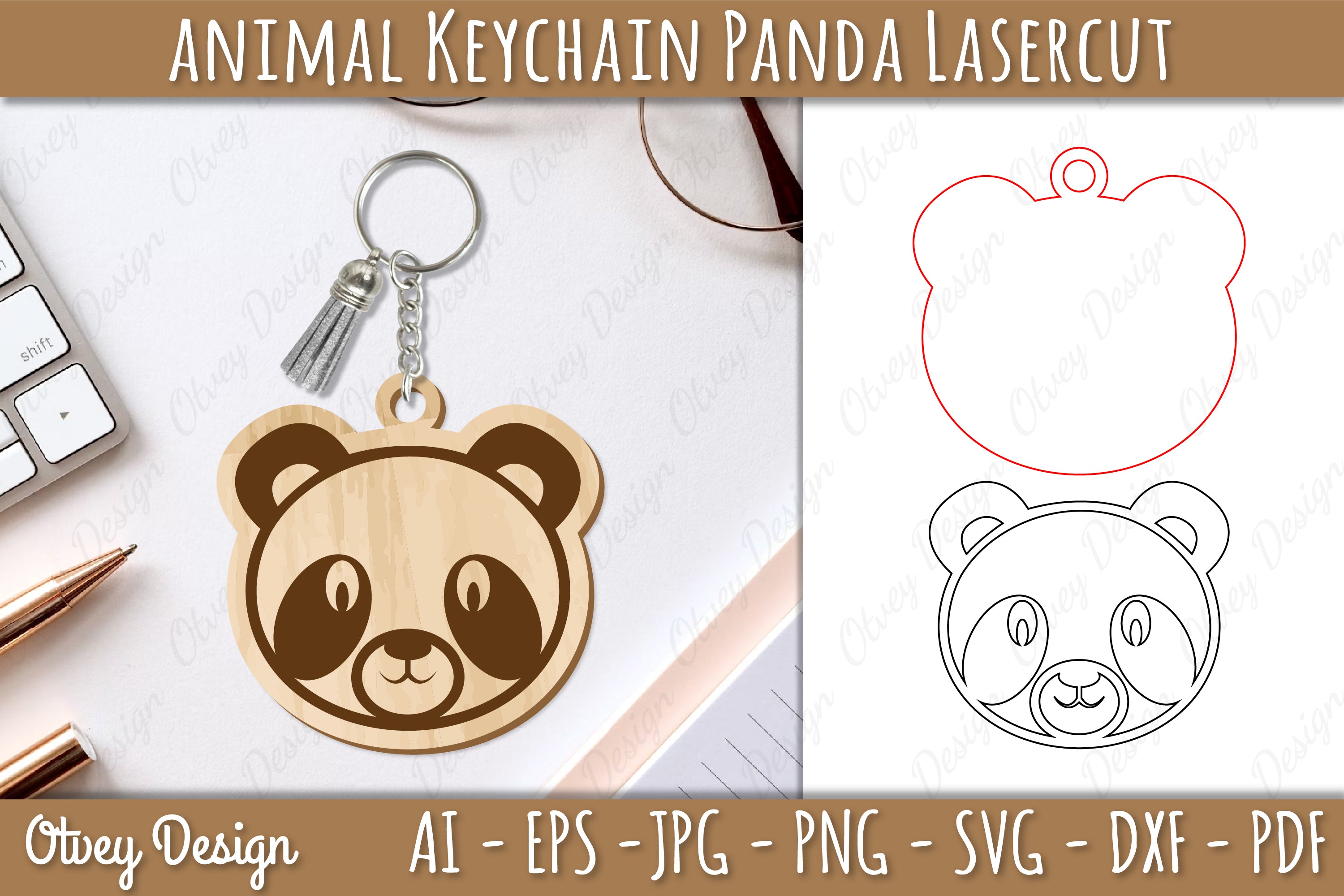 Head Animals Keychain SVG Bundle 3 - CraftNest - Digital Crafting and Art