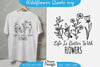 Wildflowers Quote Motivational Sayings SVG Bundle
