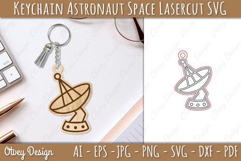 Astronaut Space Keychain Earring SVG Bundle 5 - CraftNest - Digital Crafting and Art