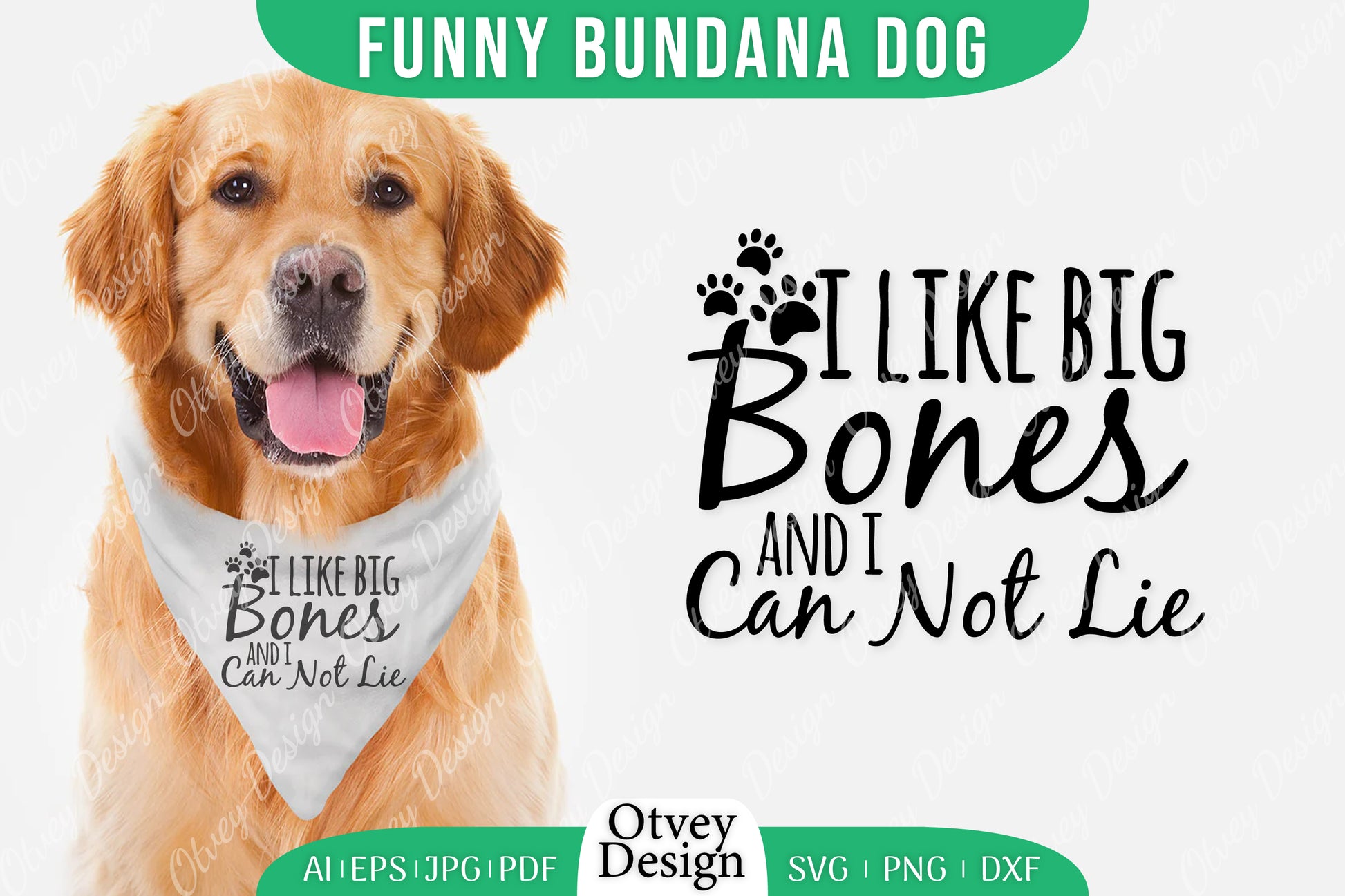 Funny Dog Bandana SVG Bundle 5 - CraftNest - Digital Crafting and Art