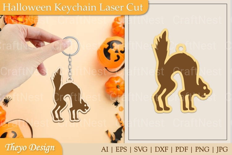 Halloween Keychain SVG Bundle
